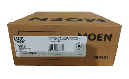 MOEN 1-Spray Patterns 8 in. Single Wall Mount Fixed Shower Head in Matte Black