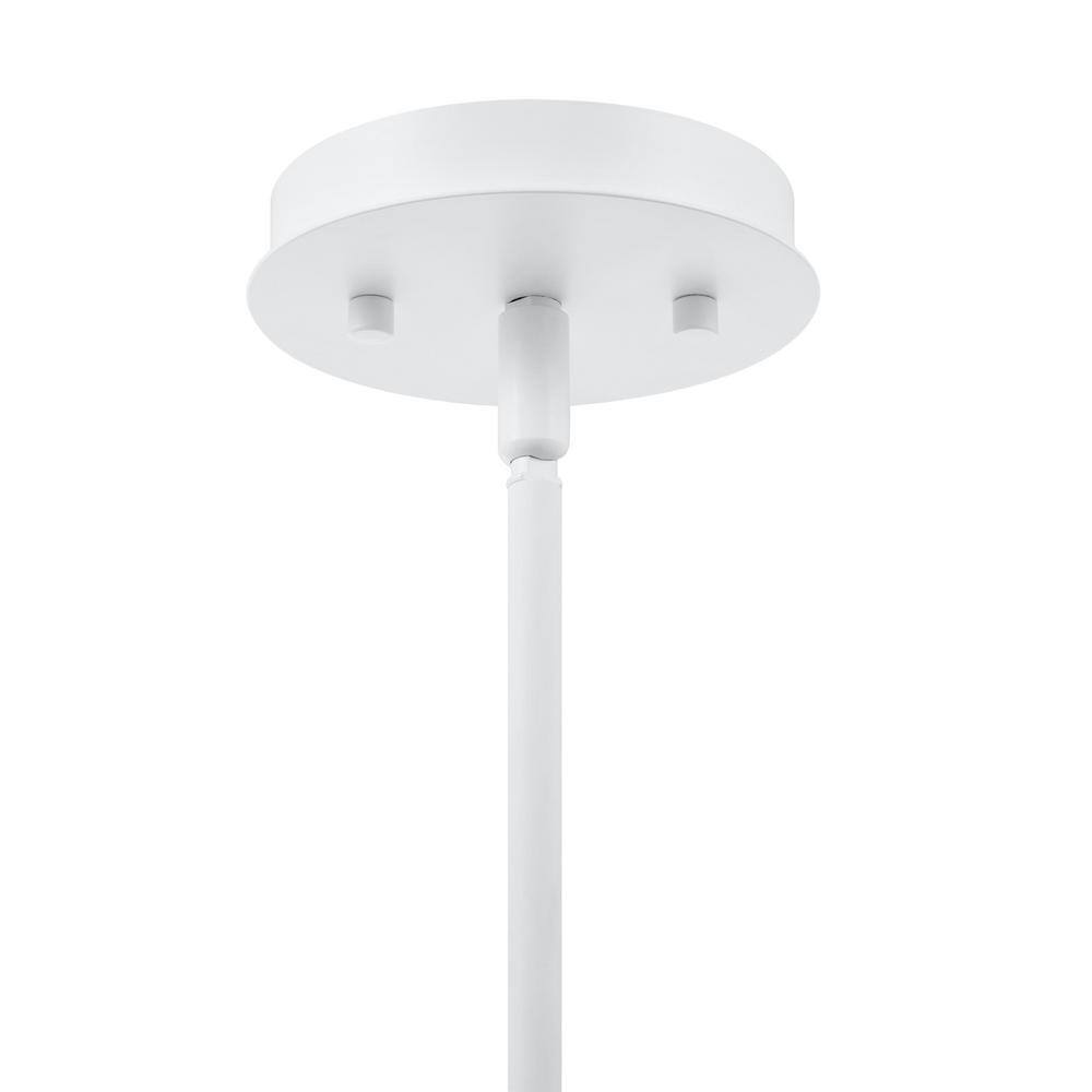 Hampton Bay Tallulah 3-Light White Dining Room Chandelier Linear Island Pendant
