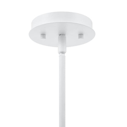 Hampton Bay Tallulah 3-Light White Dining Room Chandelier Linear Island Pendant