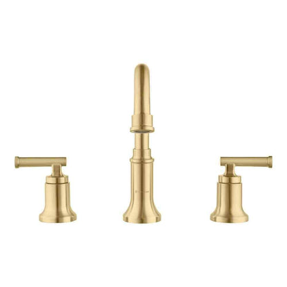 Glacier Bay Oswell 8 in. Widespread 2-Handle High-Arc Bathroom Faucet Matte Gold
