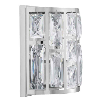 Home Decorators Collection Kristella 1-Light Chrome Indoor Wall Sconce