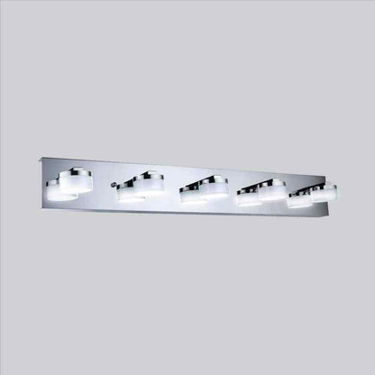 Eglo Romendo 30.86 in. 5-Light Chrome LED Bathroom Vanity Light Bar