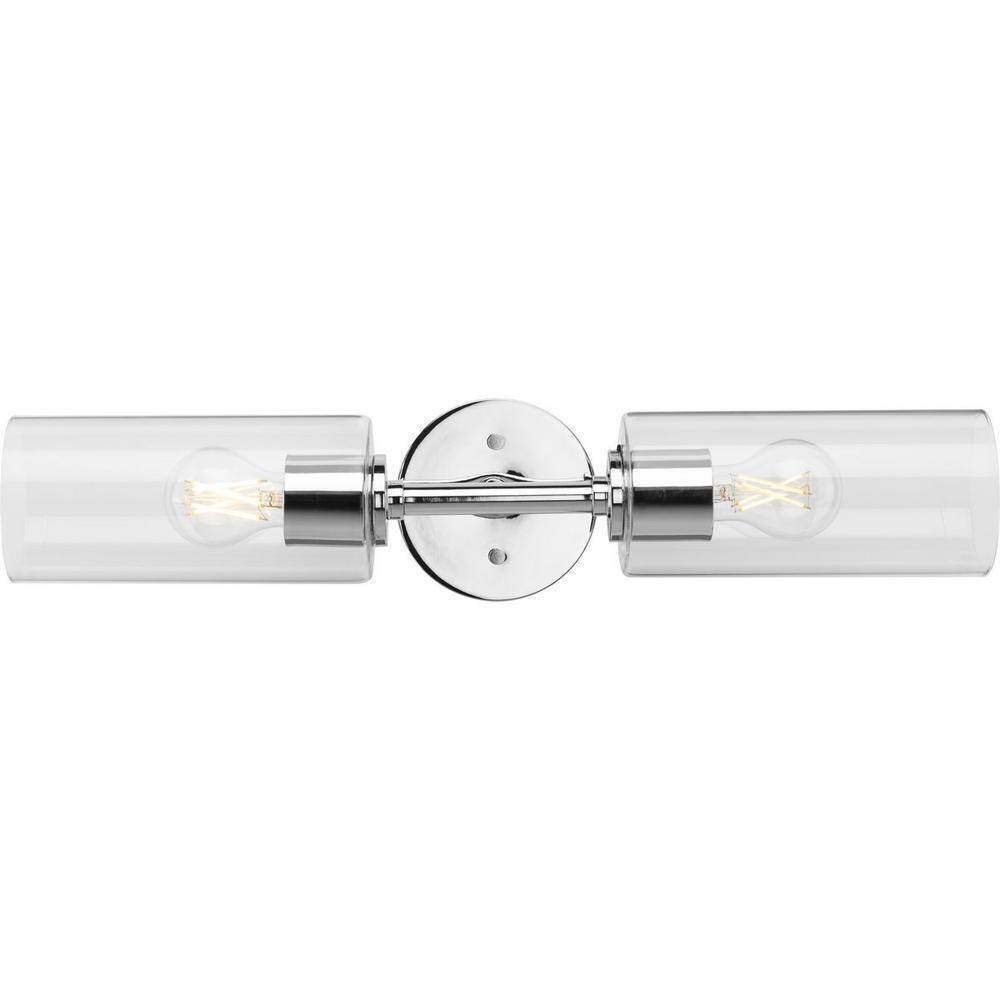Progress Lighting Cofield 22-1/2 in. 2-Light Polished Chrome Wall Bracket