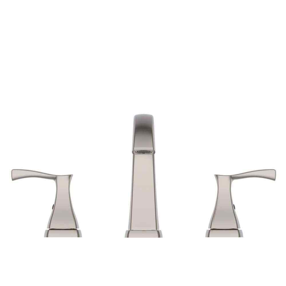 Glacier Bay Calandine 8 in. Widespread 2-Handle Bathroom Faucet Brushed Nickel