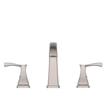 Glacier Bay Calandine 8 in. Widespread 2-Handle Bathroom Faucet Brushed Nickel