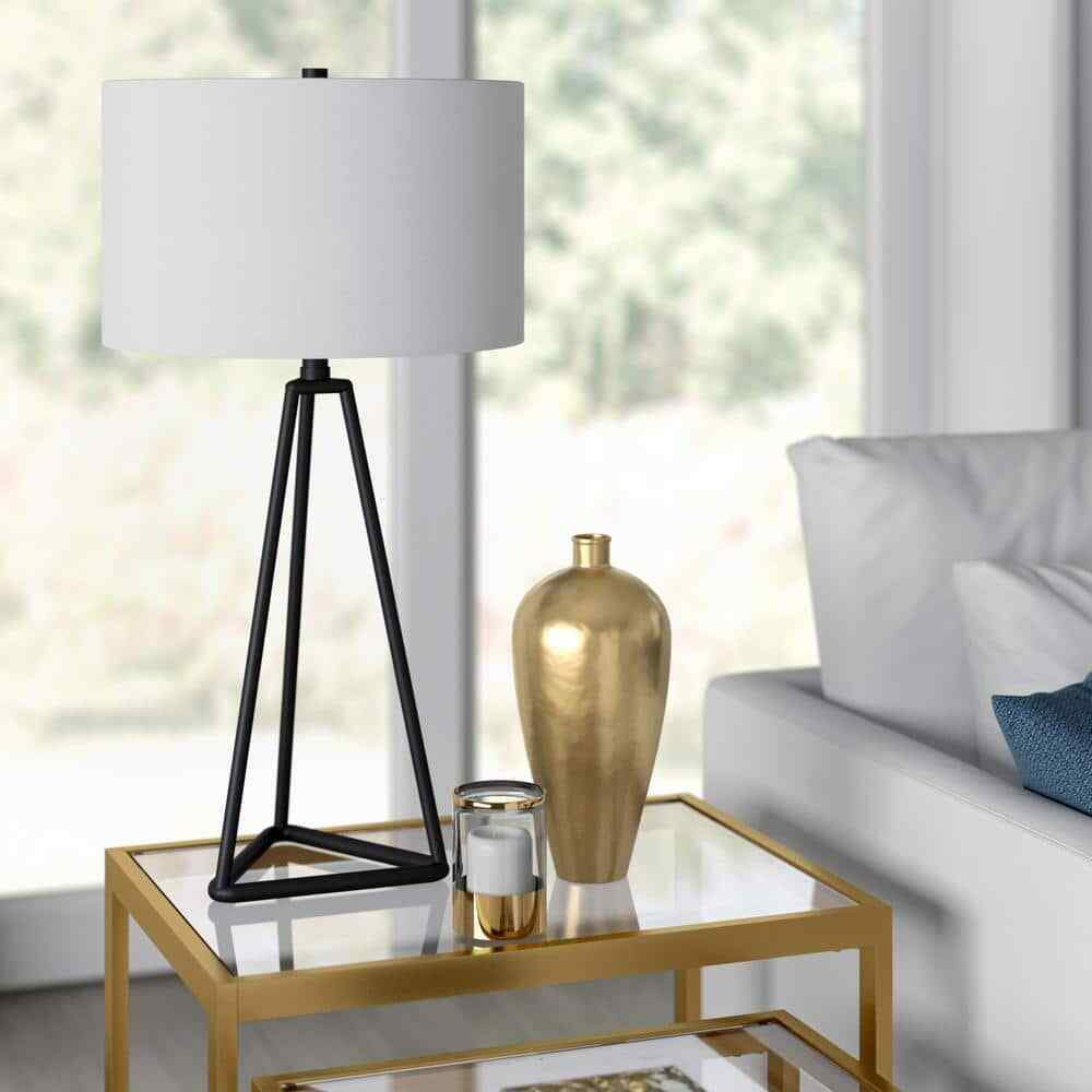 Meyer&Cross Gio 26.13 in. Blackened Bronze Table Lamp