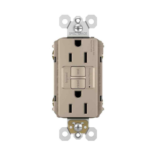 Legran 15amp 125volt Tamper Resistant GFCI Residential/Commercial Outlet Nickel