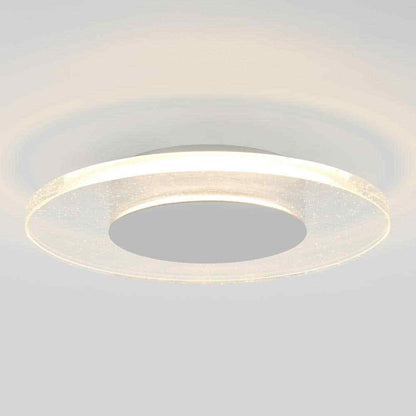 Artika Essence Disk 13 in. Chrome Modern LED Flush Mount Ceiling Light