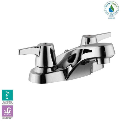 Glacier Bay Aragon 4 in. 2-Handle Low-Arc Bathroom Faucet without Pop-Up Drain