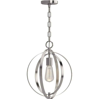 Volume Lighting Harvest Collection 1-Light Brushed Nickel  Round Island Pendant
