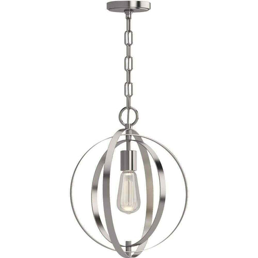 Volume Lighting Harvest Collection 1-Light Brushed Nickel  Round Island Pendant