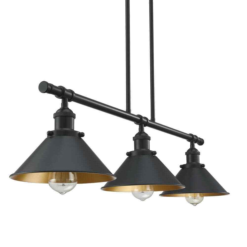 Hukoro Westworld 36.25 in. 3-Light Island Pendant Chandelier