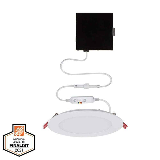 Commercial Electric Ultra Slim 6 in. Selectable CCT LED Recessed Lighting Kit