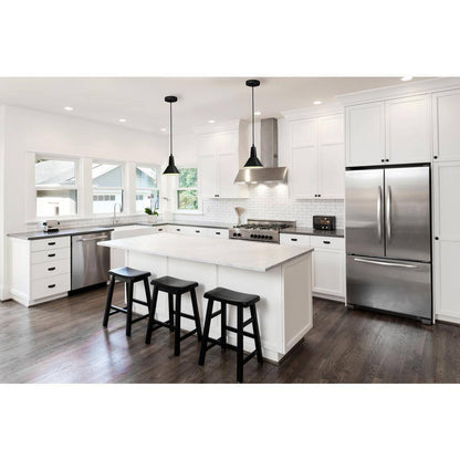 Ledpax Technology Danbury 1-Light Mini Kitchen Island Matte Black Pendant