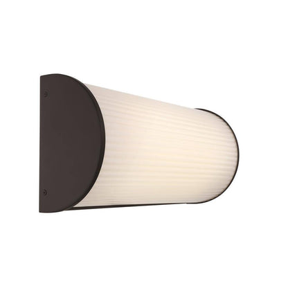 GLUCKSTEINELEMENTS Massey LED Large Outdoor Wall Sconce Black Metal 39479-HBCLED