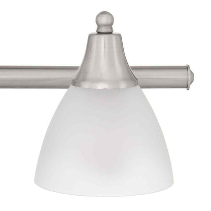 Globe Electric Estorial 3-Light Vanity  w/ Frosted Glass Shades Bath Set 5-Piece
