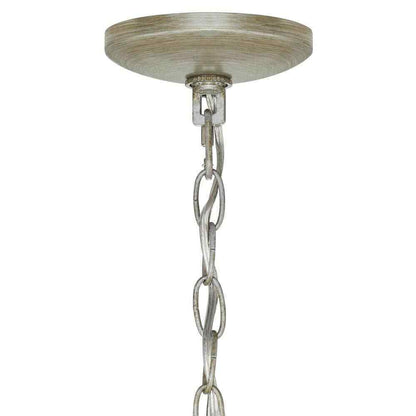 Home Decorators Sarolta Sands Silver Leaf Mini Pendant Light Fixture Caged Orb