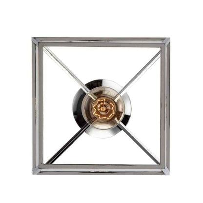 Home Decorators Weyburn 1-Light Chrome Farmhouse Mini Pendant Light Fixture