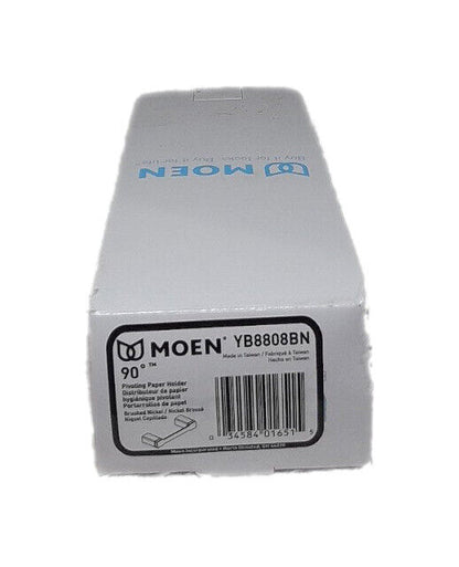 MOEN Bathroom Pivoting Double Post Toilet Paper Holder in Brushed Nickel
