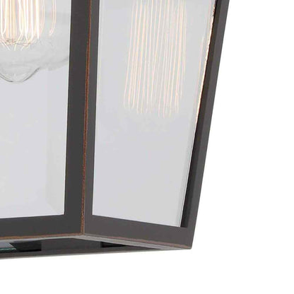 Luminosa Glenneyre 7-3/4''W Exterior Wall Lantern Bronze Finish Clear Glass