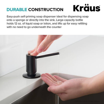 KRAUS Kitchen Soap and Lotion Dispenser in Brushed Brass KSD-41BB