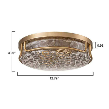 EDISLIVE Calliope 12.79 in. 2-Light Bronze Flush Mount Ceiling Lights