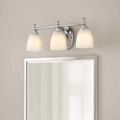 Hampton Bay Solomone  3-Light Polished Chrome Bathroom Vanity Light Fixture