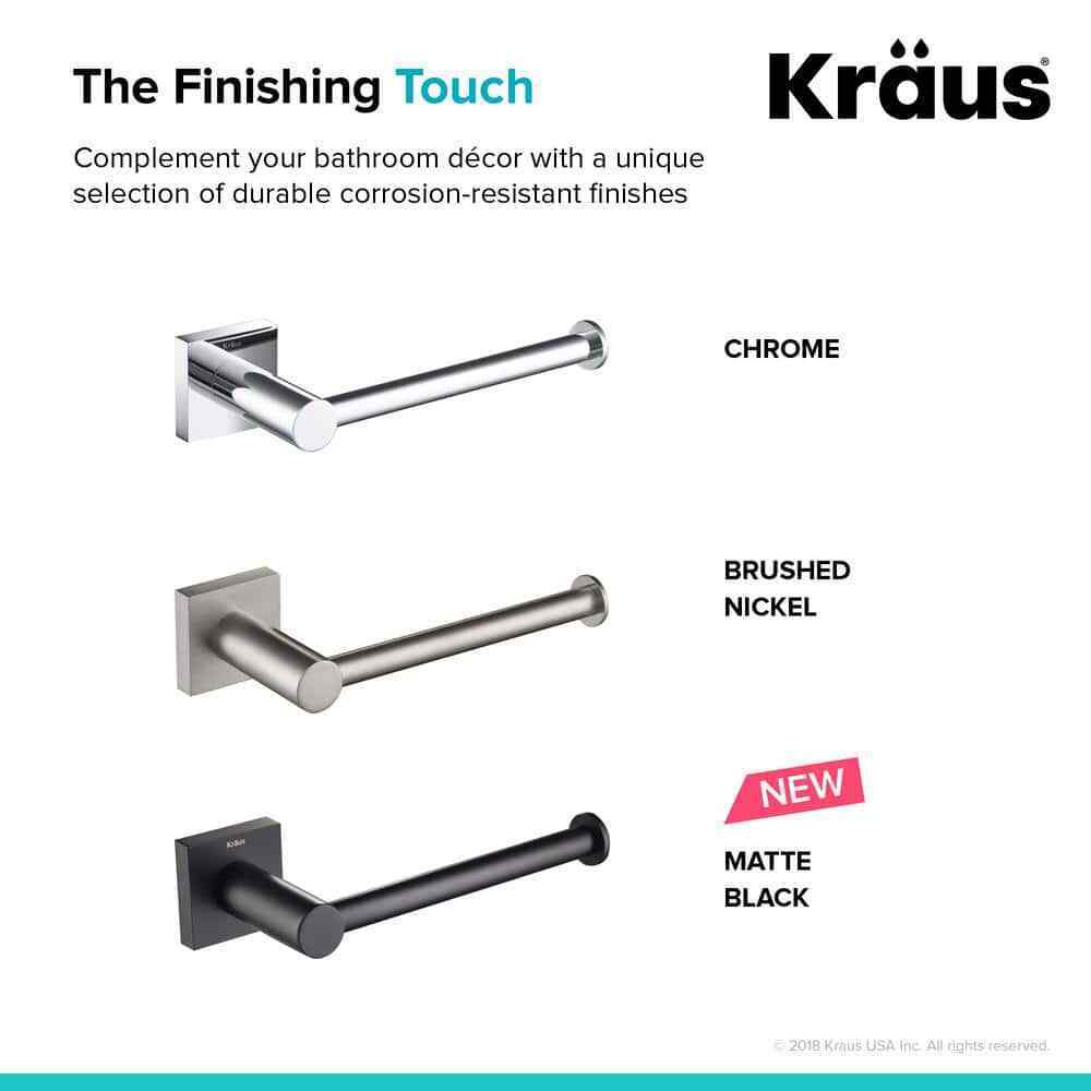KRAUS Ventus Bathroom Toilet Paper Holder in Chrome KEA-17729CH