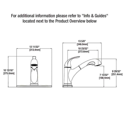 Glacier Bay Market Single-Handle Pull-Out Sprayer Kitchen Faucet Stainless Steel