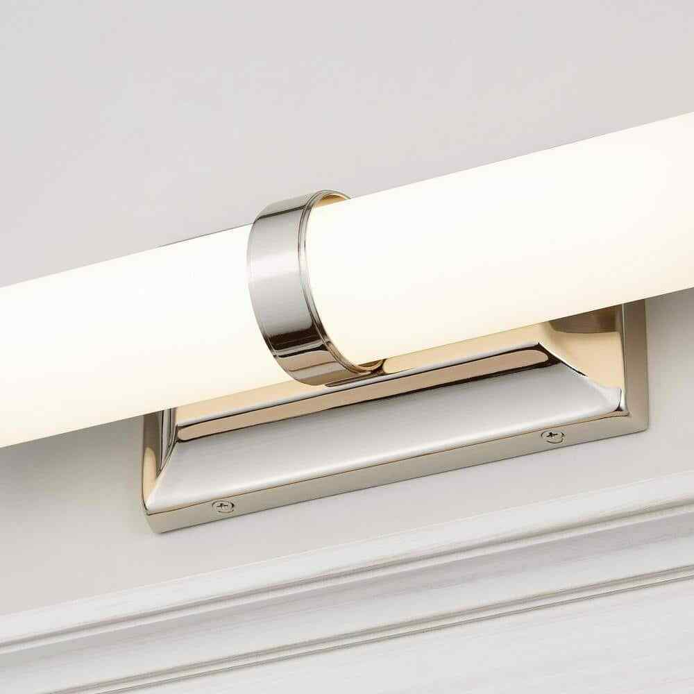 Home Decorators Rolande 60-Watt Equivalent Polished Nickel LED Vanity Light