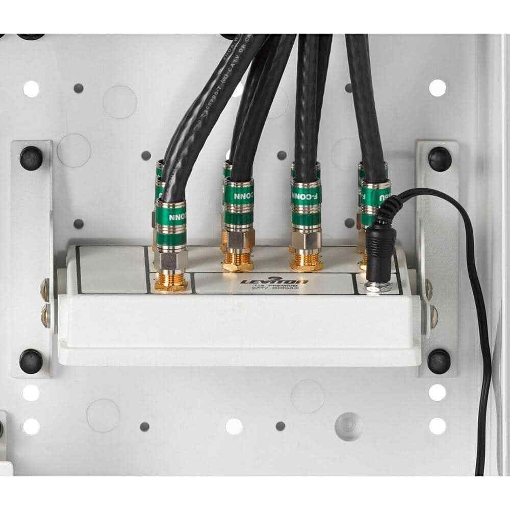 Leviton Structured Media Center 1x8 6-Way Active Video Amplified Splitter