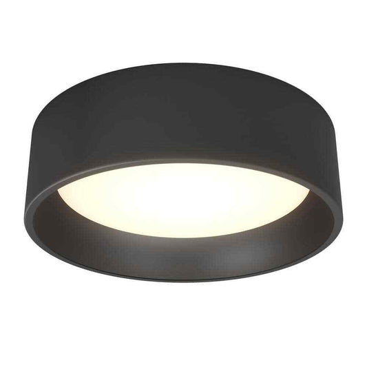 Artika Alton Modern Black LED 3 CCT Flush Mount Ceiling Light Fixture