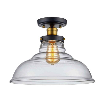 Bel Air Lighting Jackson 13.5" Oil Rubbed Bronze Semi-Flush Mount Ceiling Light