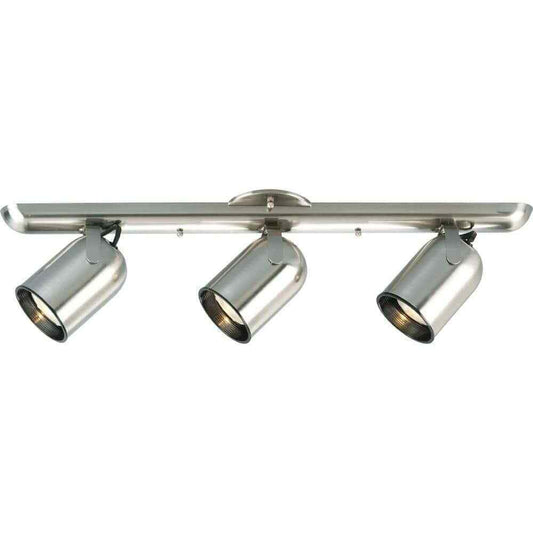 Progress Lighting 3-Light Brushed Nickel Spotlight Fixture