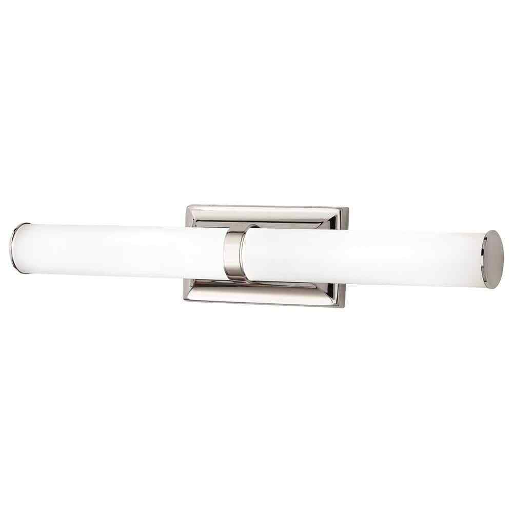 Home Decorators Rolande 100W Equivalent Polished Nickel LED Vanity Light