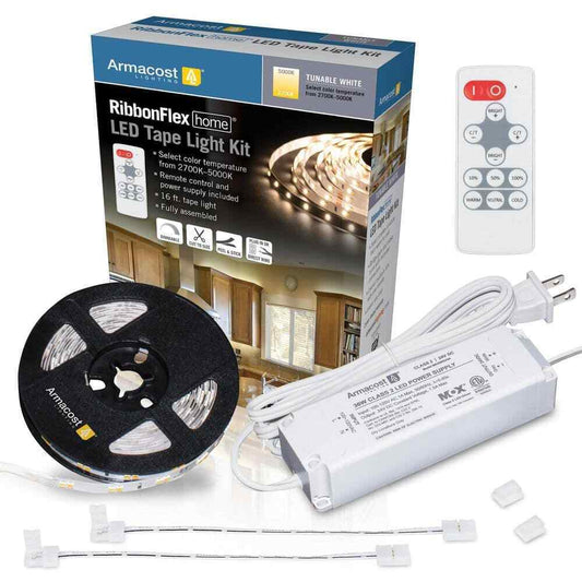 Armacost Lighting RibbonFlex Home 16 ft. LED Tunable White Tape Light Kit