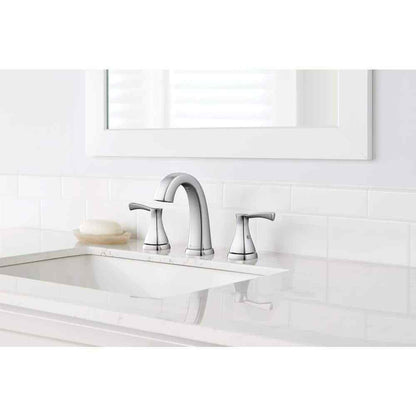 Glacier Bay Calandine 8 in. Widespread 2-Handle Bathroom Faucet in Chrome
