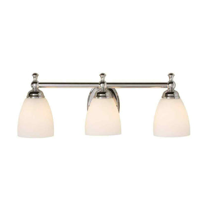 Hampton Bay Solomone  3-Light Polished Chrome Bathroom Vanity Light Fixture