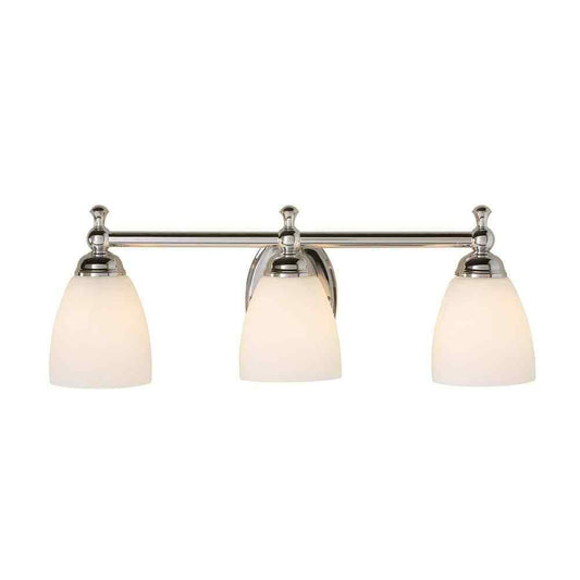 Hampton Bay Solomone  3-Light Polished Chrome Bathroom Vanity Light Fixture