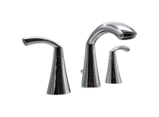 MOEN Glyde 8 in. Widespread High-Arc Bathroom Faucet Chrome Valve Not Included