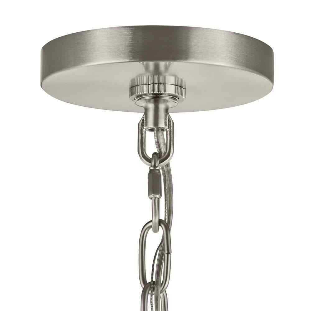 Hampton Bay Kendall Manor Brushed Nickel Mini Pendant Hanging Light Kitchen