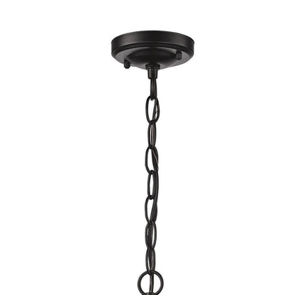 Bel Air Lighting Turlock 3-Light Black Hanging Outdoor Pendant Light Fixture