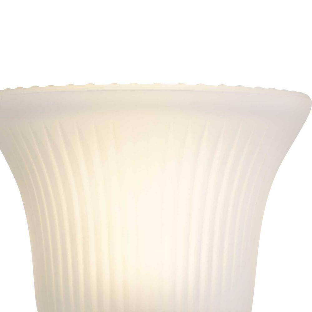 Progress Lighting Fluted Glass Polished Chrome Etched Fluted Glass Vanity Light