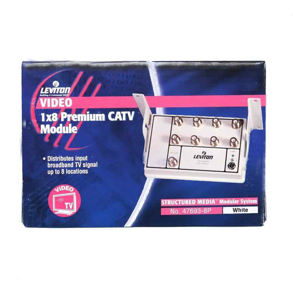 Leviton Structured Media Center 1x8 6-Way Active Video Amplified Splitter