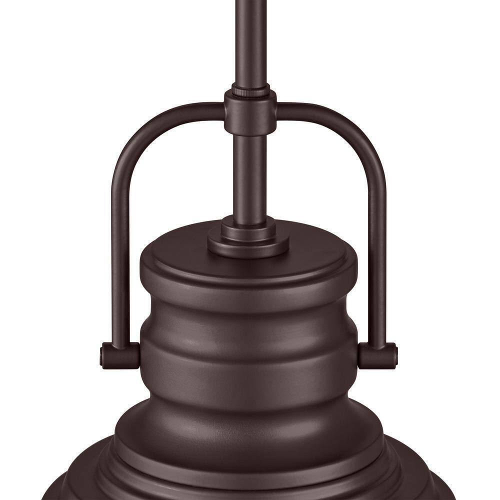 Home Decorators Collection 10 in. 1-Light Bronze Hanging Kitchen Pendant Light