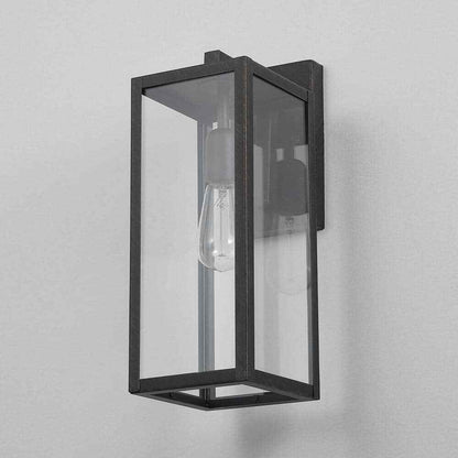 Globe Electric Bowery 1-Light Bronze Hardwired Outdoor Indoor Wall Lantern Sconc