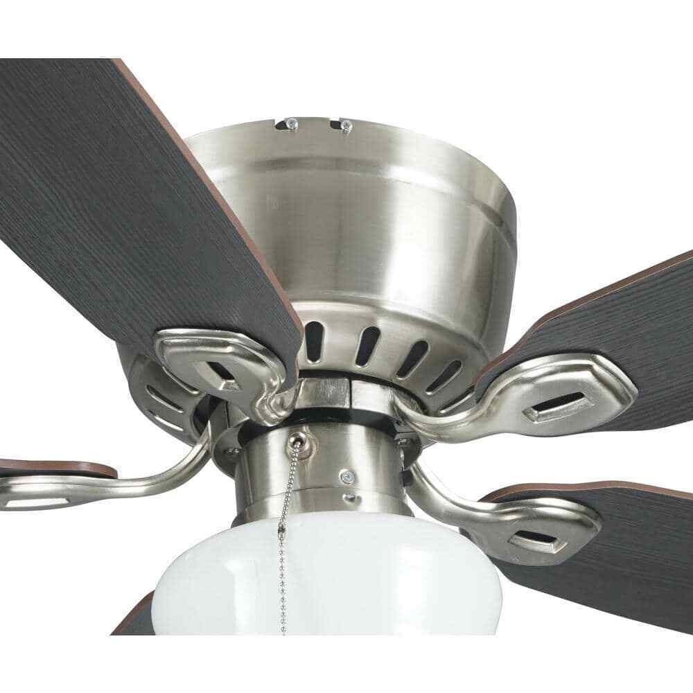 Kennesaw 42 in. Indoor Brushed Nickel Ceiling Fan with Light
