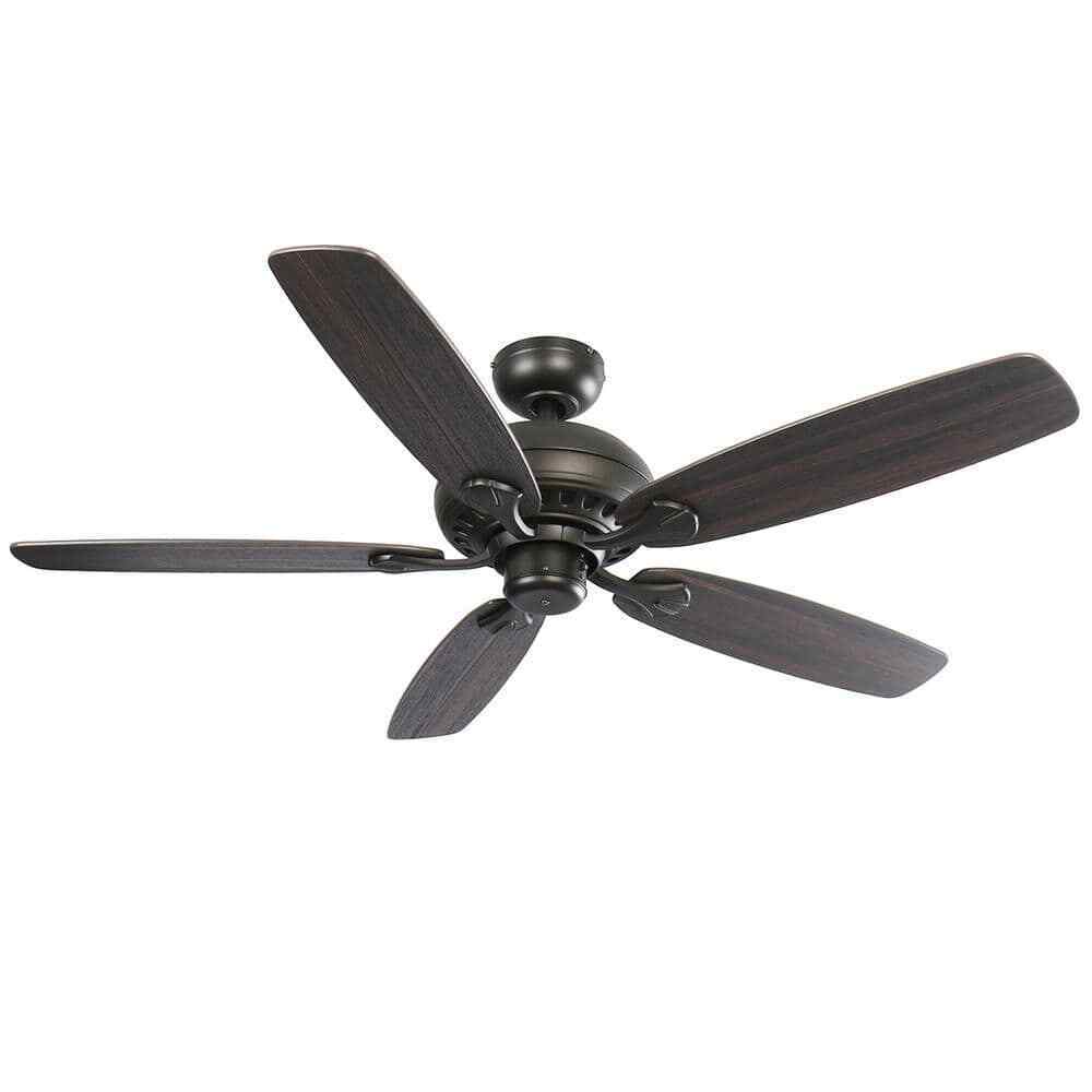 Hampton Bay Southwind II 52 in. Indoor LED Bronze Ceiling Fan with Light Kit