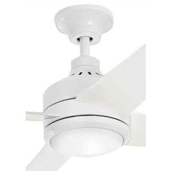Home Decorators Mercer 52 in. LED Indoor White Ceiling Fan w/ Light Kit