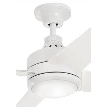 Home Decorators Mercer 52 in. LED Indoor White Ceiling Fan w/ Light Kit